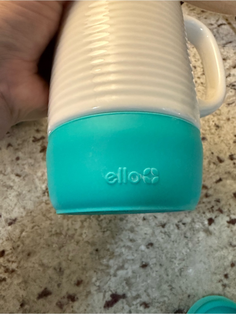 Set of 2 Ello Jane 18 oz Ceramic Travel Mugs with Slider (Mint & Teal) - Picture 6 of 10